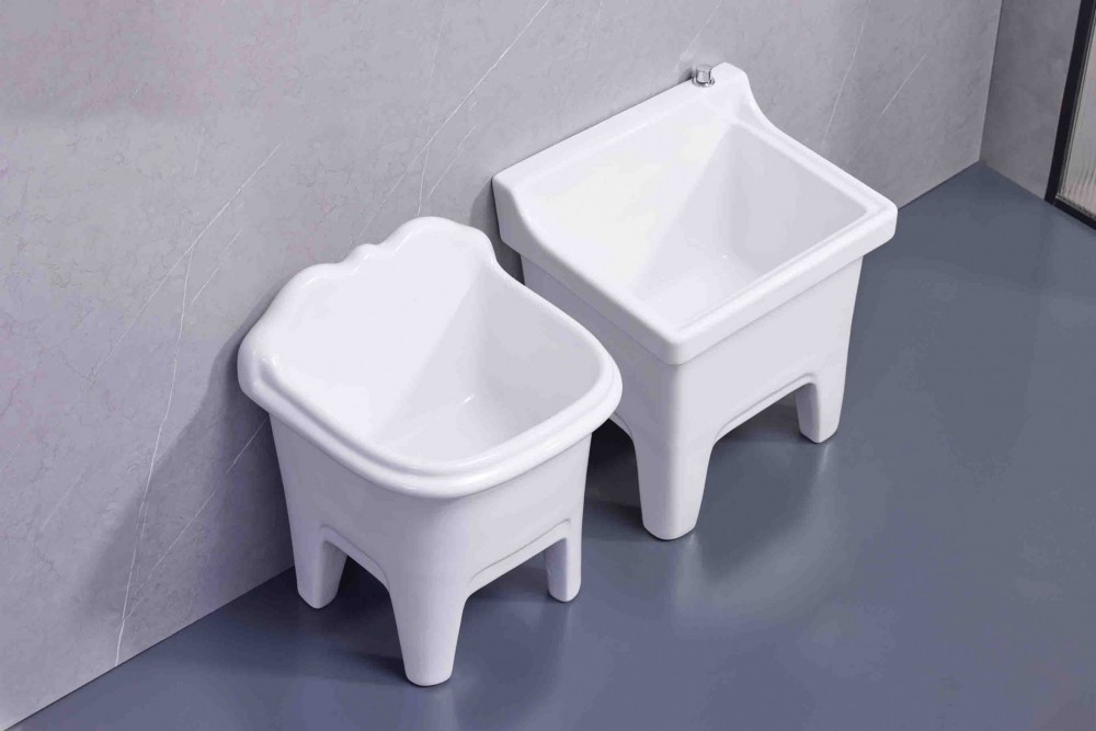 工程采购必看！圣尚卫浴陶瓷拖把池，源头厂家直供